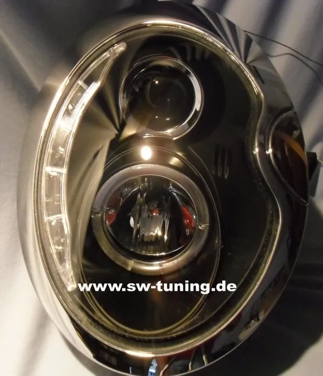 Mini R53 Scheinwerfer SW-Light Scheinwerfer Mini R50/R52/R53 01-04 LED Tagfahrlicht-Optik black