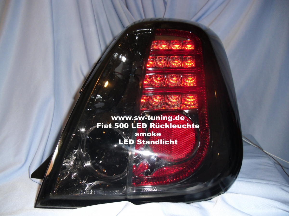 LED taillights Fiat 500 smoke 0714 tuning online kaufen