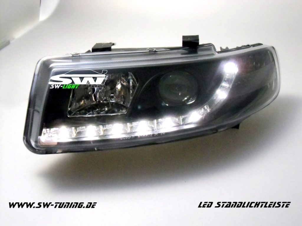 SW-Light Scheinwerfer Seat Leon Toledo 1M 99-04 LED Standlicht black -  tuning online kaufen