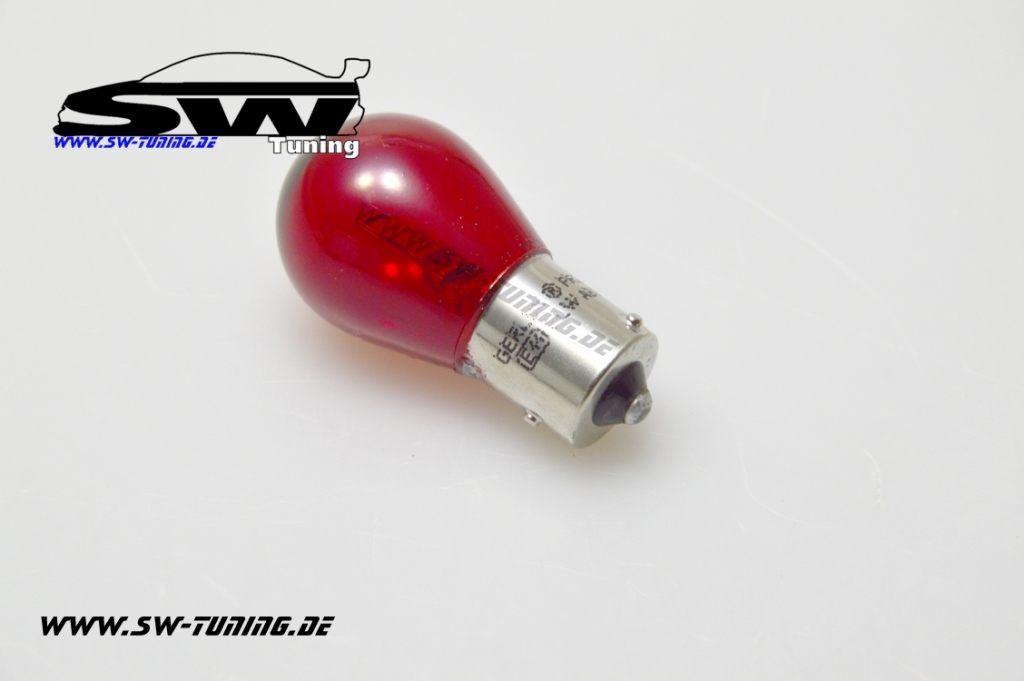 BAW15s Birnen Rot 12V/21W (2stk) PR21W mit E-Prüfzeichen - tuning online  kaufen