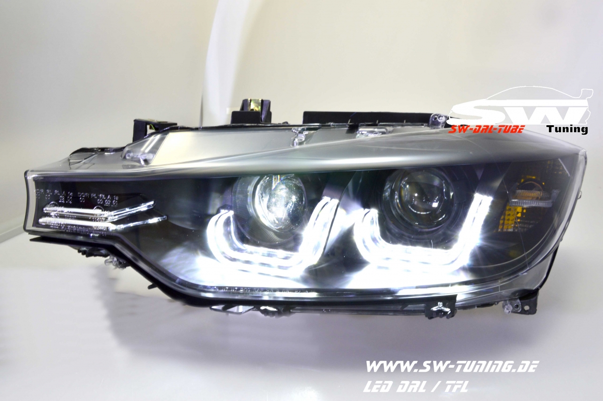 SW-DRLtube Angel Eye Scheinwerfer BMW 3er F30/F31 12-15 3D-LED TFL