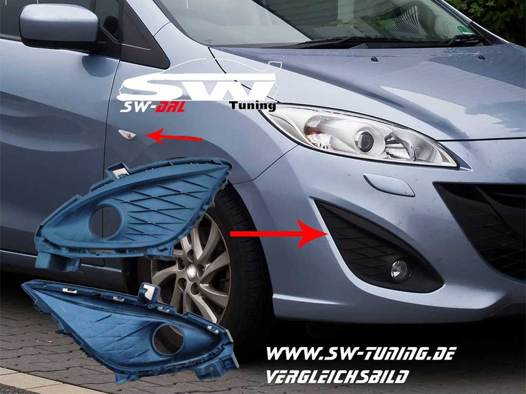 LED Tagfahrlicht für Mazda 5 CW 1013 chrome + Blende tuning online