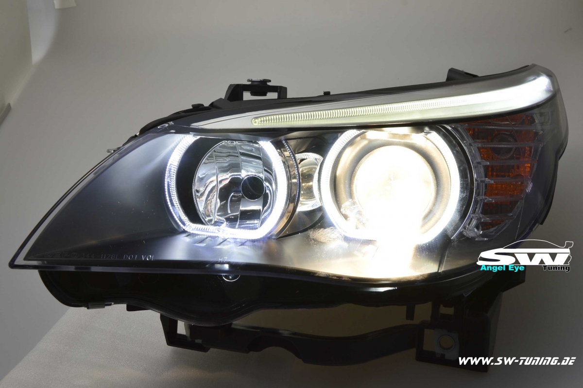 Angel Eye Scheinwerfer für 5er BMW E60 E61 03-10 High LED