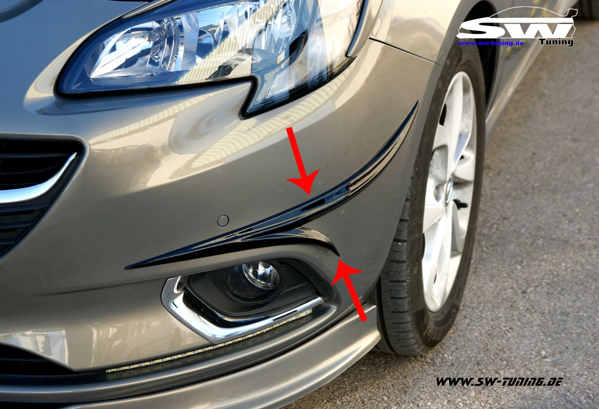 FRONT UPPER SPOILER TDM for Opel Corsa E 14-18 - tuning ...