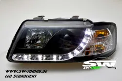 SW-Light headlights for Audi A3 8L 09.96-00 LED positionlight black