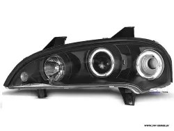 angel eye headlights Opel Tigra 95-00 2 halo rims black