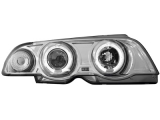 Angel Eye Scheinwerfer passend fr BMW 3er E46 Limo Touring 98-01 mit LWR chrom