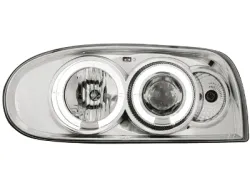 headlights VW Golf III 92-97 LED 2 halo rims chrom