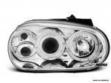 Angel Eye Scheinwerfer fr VW Golf IV 2 LED Standlichtringe chrom