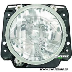 SW clear glass headlights for VW Golf II chrome