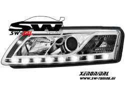 SW-DRL HID headlights AUDI A6 4F 04-07 REAL Daytime Runing Light