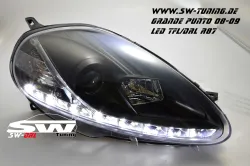 SW-DRL headlights Fiat Grande Punto 08-09 daytime running light