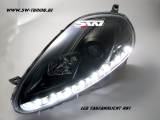SWDRL Scheinwerfer Fiat Grande Punto 199 05-08 LED Tagfahrlicht black