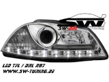 SW-DRL Scheinwerfer Seat Ibiza 6L 03-08 LED Tagfahrlicht R87 chrome