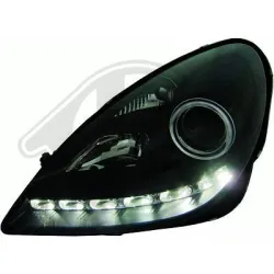 SW-HID headlights suitable for Mercedes Benz SLK R171 with LED DRL 04-11 black