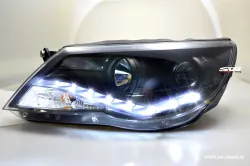 SW-DRL headlights VW Tiguan 07-11 with LED-DRL R87 black