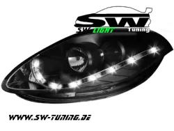 SW-Light headlights Fiat Bravo 198 07-13 LED positionslight black