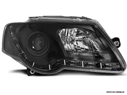SW-Light headlights for VW Passat 3C 05-10 LED DRL R87 black
