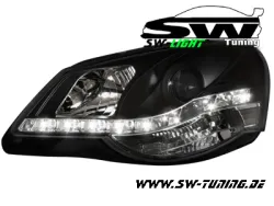 SW-Light Scheinwerfer VW Polo 9N3 05-09 LED Standlicht Black