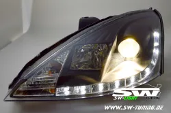 SW-Light Scheinwerfer Ford Focus Mk1 01-04 Facelift LED Standlicht black