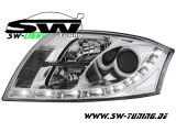 SW-Light Scheinwerfer AUDI TT 8N 99-05 LED Standlicht chrom fr 10 Pin-Stecker