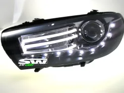 SWLight headlights VW Scirocco III Type 13 08-14 LED Lightbar black