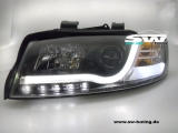 SW-LTube Scheinwerfer passend fr Audi A4 B6 8E 01-04 LED Lighttube Standlicht black