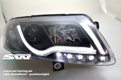 SW-LTube Scheinwerfer passend für Audi A6 4F 04-08 Lighttube black