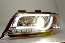 SW-LTube headlights Audi A6 4B 97-01 Lighttube chrome