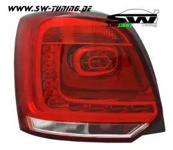 SW-Light LED taillights for VW Polo Type 6R 09-14 red/crystal hatchback