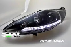 SW-Light headlights suitable for Ford Fiesta Mk7 JA8 08-13 LED positionlight black