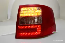 SW-Light LED taillights for Audi A6 Avant 4B 97-05 red/crystal LED indiactor