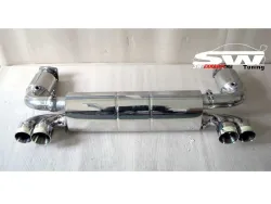 SW Exhaust Stainless steel muffler for Porsche 911 996 Turbo 01-05