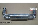 SW-Exhaust Sportendschalldmpfer Edelstahl fr Porsche 911 997 Turbo-II Facelift 10-14