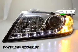 SW-Light Scheinwerfer Skoda Octavia II 1Z 04-09 LED Standlicht chrom