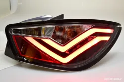 SWCELIS led taillights for seat ibiza 6j 3doors 08-14 black clear Lightbar