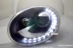 SW-DRL Scheinwerfer passend für VW Beetle 5C 12-18 LED Tagfahrlicht black