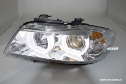 SW-Ltube Angel Eye Scheinwerfer für 3er BMW E90 E91 05-13 High U-LED-Standlicht chrom