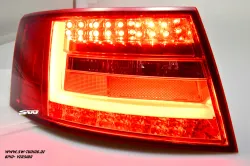 SW-Celi LED Rückleuchten passend für Audi A6 4F Limousine 04-08 Lightbar red clear (für 6Pin Serie Birne RL)