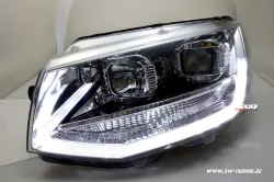 SW-DRLTube Scheinwerfer für VW T6 Typ SG 16-20 LED Tagfahrlicht Lighttube chrom