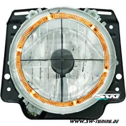 Angel Eye Scheinwerfer für VW Golf II 83-91 chrom Mit Kreuz