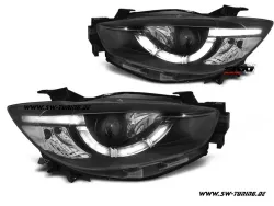 SW-DRLTube Scheinwerfer für Mazda CX-5 Typ KE 11-15 LED Tagfahrlicht Lighttube black