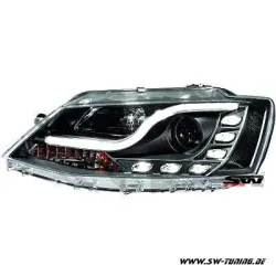 SW-DRLTube Scheinwerfer für VW Jetta VI Typ162 10-14 LED TFL-Lighttube black