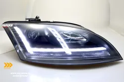 SW-DRLTube Xenon Scheinwerfer für Audi TT 8J 06-10 mit LED TFL / dynamischer Blinker black