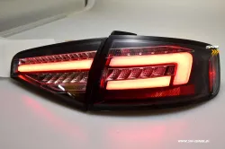 SW-Celi LED Rückleuchten passend für Audi A4 B8 8K Limo Facelift 12-15 Black/clear LED Wischblinker für Serien LED