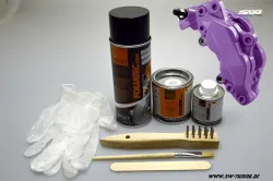 brake caliper paint set deep violet 7 pieces Foliatec 575ml (1l/52,09EUR)