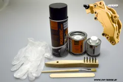 brake caliper paint set prestige gold metallic 7 pieces Foliatec 575ml (1l/52,09EUR)