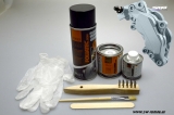 Bremssattel Lack-Set Silber marina bay silver metallic7 teilig Foliatec 575ml (1l/52,09EUR)