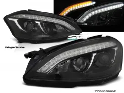 SW-Ltube Halogen Scheinwerfer passend für Mercedes S-Klasse W221 05-09 LED Standlicht Blinker Black