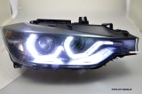 SW-DRL Angel Eye Xenon Scheinwerfer fr 3er BMW Typ F30/F31 12-15 LED U-TFL-Standlichtringe black fr AFS